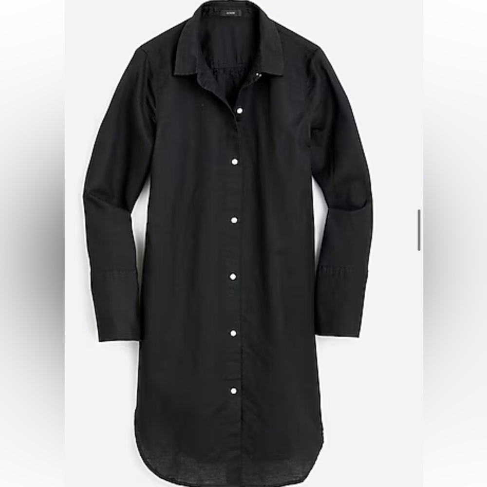 J.Crew Classic Fit Beach Shirt in Cotton Linen